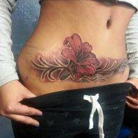 Tummy Tuck Tattoo Cover Ups Pictures (20)