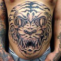 Male Tummy Tuck Scar Tattoo (4)