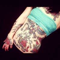 Tummy Tuck Scar Tattoo Cover Up Pics (29)