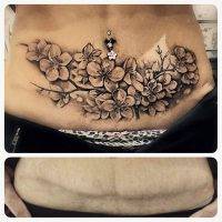 Tummy Tuck Scar Tattoo Cover Up Pics (30)