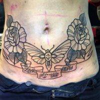 Tummy Tuck Scar Tattoo Cover Up Pics (33)