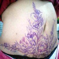 Tummy Tuck Scar Tattoo Cover Up Pics (45)