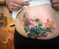 Tummy Tuck Scar Tattoo Cover Up Pics (46)