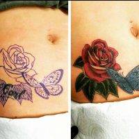 Tummy Tuck Tattoo Cover Ups Pictures (40)