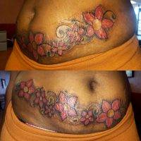Tummy Tuck Tattoos Designs (4)