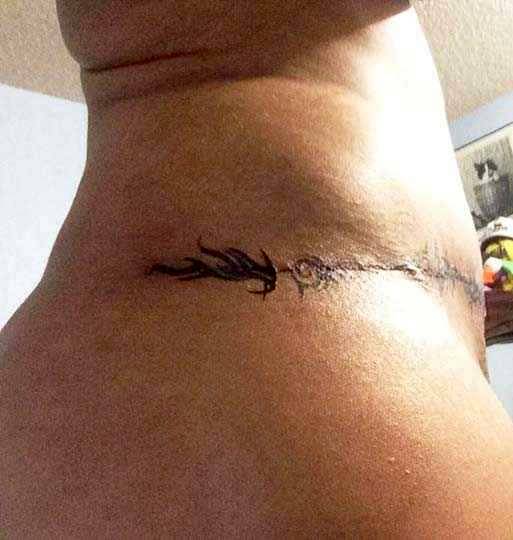 feminine tummy tuck scar cover tattoo