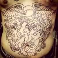 tattoos to cover tummy tuck scar 2