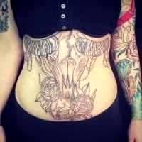 tummy tuck tattoos pictures 2