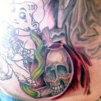 Tattoos to cover tummy tuck photo